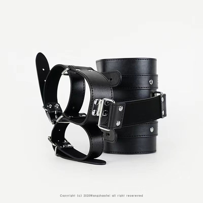 Leather Bondage Arm To Wrist Back Body