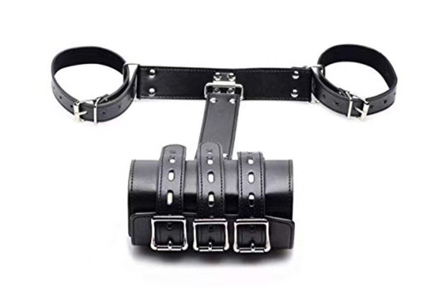 Leather Bondage Arm To Wrist Back Body